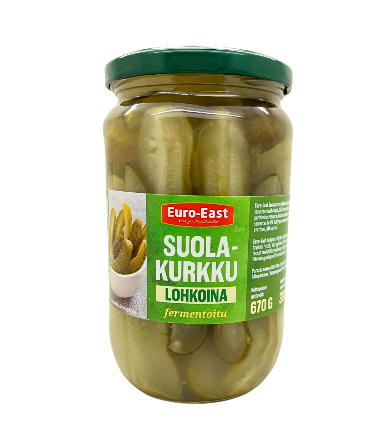 10290670 Euro-East Suolakurkku lohkoina 670g