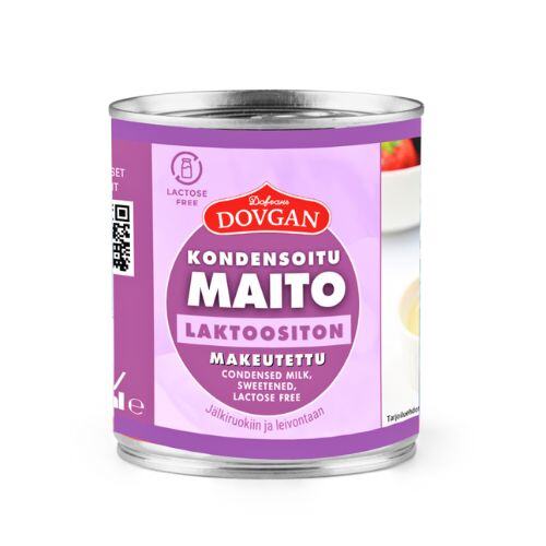 26260370 Dovgan laktoositon kondensoitu maito 370g